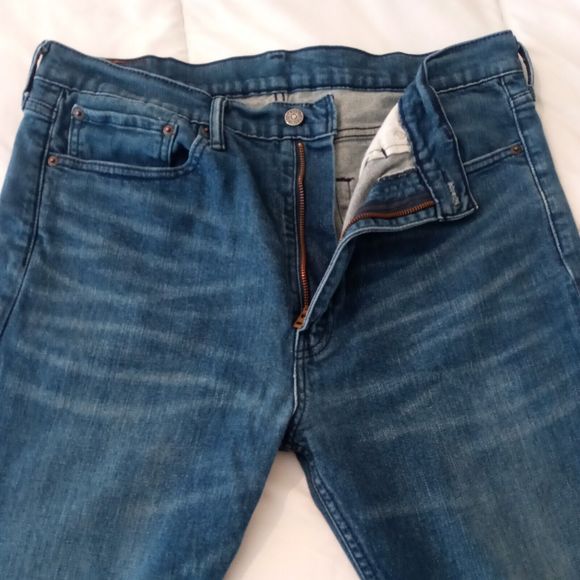 Levi's Slim Straight 522 Denim Stretch Jeans - Size 36/34 - Picture 4 of 7